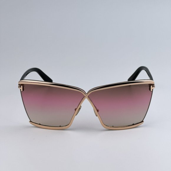 Tom Ford FT0936/S Elle-02 28F BRAND NEW Sunglasses Gold Black Gradient Women - Picture 7 of 12